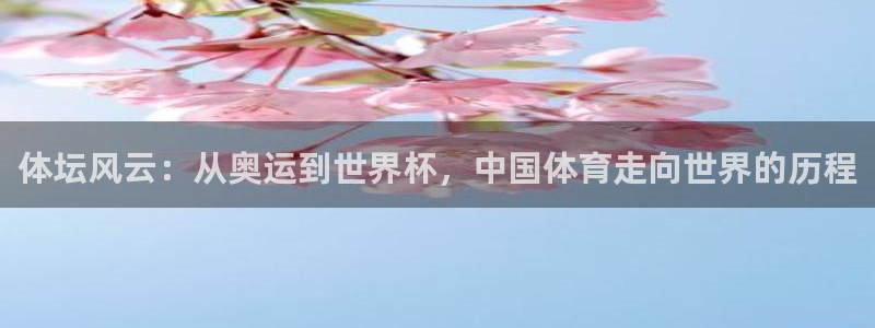 中欧体育网页登录：体坛风云：从奥运到世界杯，中国体育走向世界的历程